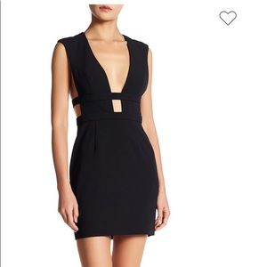 JAY GODFREY Deep Neck Back Zip Dress